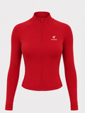 KVZZN Sculpt Zip Jacket – Crimson
